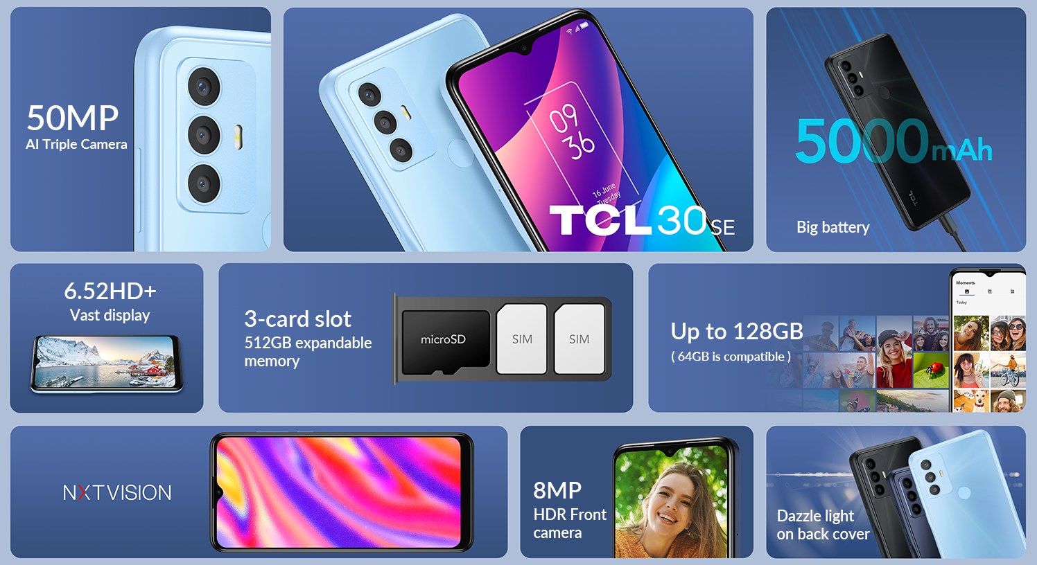 TCL 30 SE 4GB/64GB FEEL THE EXPERIENCE